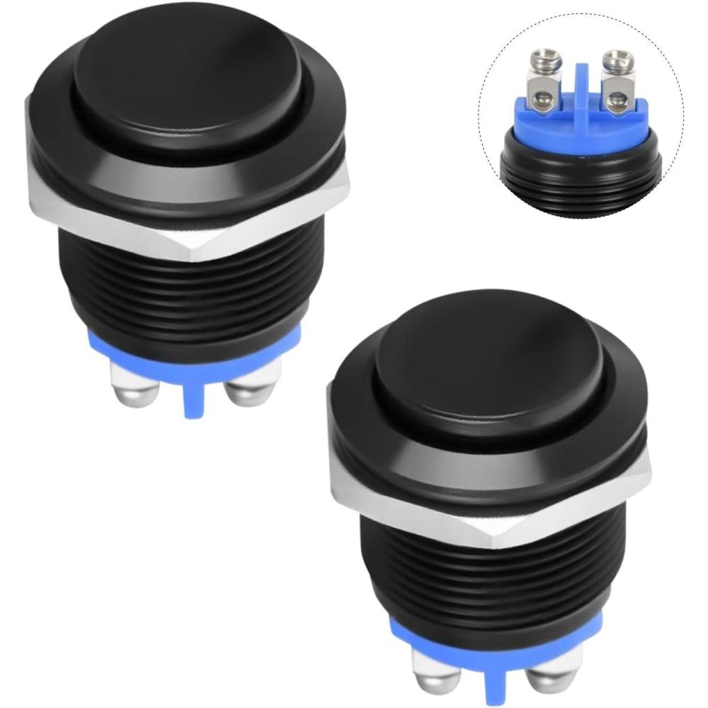 imageNilight 12PCS 12V Blue Round Toggle LED Switch 20A 12V DC OnOff SPST for Car Truck Rocker OnOff Control16mm Momentary Switch