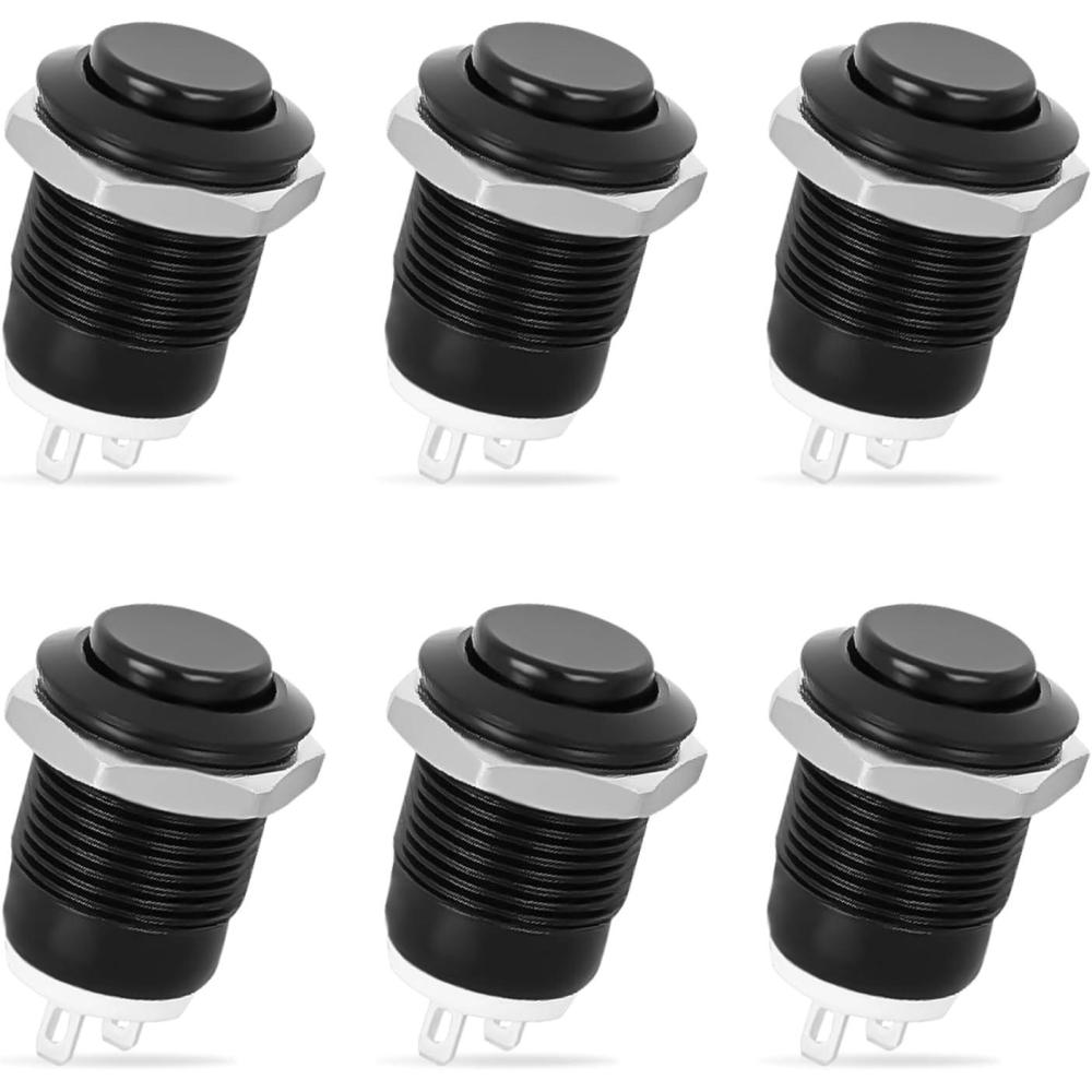 imageNilight 12PCS 12V Blue Round Toggle LED Switch 20A 12V DC OnOff SPST for Car Truck Rocker OnOff Control6PCS 12mm Momentary Switch