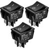 Nilight 12PCS 12V Blue Round Toggle LED Switch 20A 12V DC On/Off SPST for Car Truck Rocker On-Off Control(3PCS Rocker Switches)