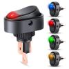 Nilight 5PCS LED Lighted Rocker Switch 12V Red Illuminated ON Off Toggle Switches 30A 3Pin SPST Oval Shaped 12mm Hole for Automotive Car Truck RV Motorcycles Marine Boats(5Pcs Rocker Switch Mixed Color)
