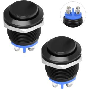 Nilight 12PCS 12V Blue Round Toggle LED Switch 20A 12V DC On/Off SPST for Car Truck Rocker On-Off Control(16mm Momentary Switch)