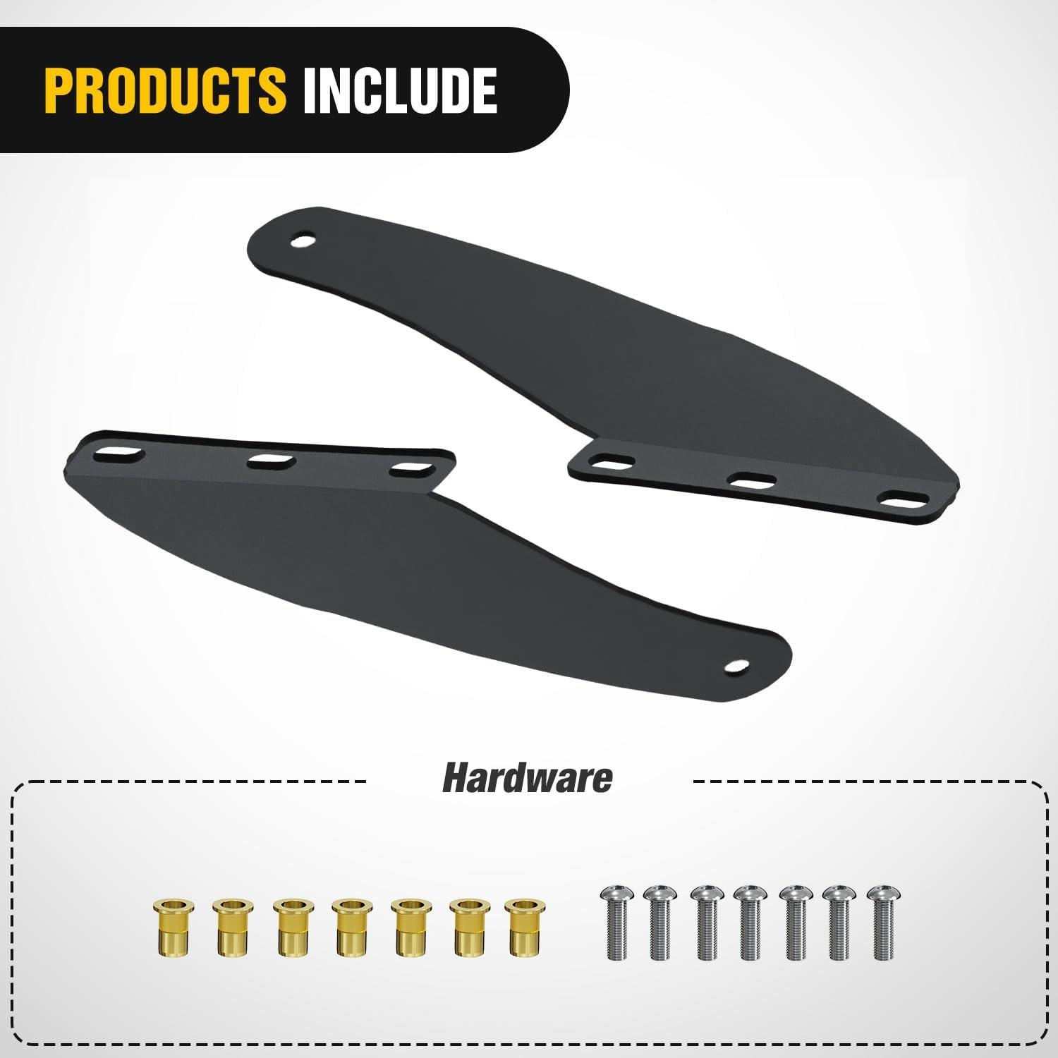 imageNilight 50 inch Curved LED Light Bar Bracket Mounting Upper Windshield Roof Cab Brackets Compatible with Ford Ranger 19932011 Pickup 4Door or 2Door