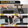 Nilight 42 inch Curved LED Light Bar Bracket Mounting Upper Windshield Roof Cab Brackets Compatible with Ford Bronco 2 Door and 4 Door 2021 2022 2023 2024