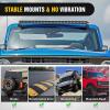 Nilight 42 inch Curved LED Light Bar Bracket Mounting Upper Windshield Roof Cab Brackets Compatible with Ford Bronco 2 Door and 4 Door 2021 2022 2023 2024