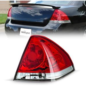 Nilight Headlight Assembly Compatible with 2006 2007 2008 2009 2010 2011 2012 2013 2014 2015 2016 Impala 2006 2007 Monte Carlo Replacement Headlamp Chrome Housing Amber Reflector(Passenger Side)
