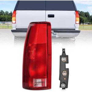 Nilight Headlight Assembly for 1994 1995 1996 1997 1998 Chevy Silverado Tahoe Suburban C10 C/K 1500 2500 3500 Replacement Headlamp Black Housing Amber Reflector Bumper Corner Lamp(Driver Side)