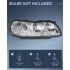 Nilight Headlight Assembly Compatible with 1997 1998 1999 2000 2001 2002 2003 Malibu 2004 2005 Chevy Classic 1997-1999 Oldsmobile Cutlass Replacement Headlamp Chrome Housing Clear Reflector