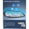 Nilight Headlight Assembly Compatible with 1997 1998 1999 2000 2001 2002 2003 Malibu 2004 2005 Chevy Classic 1997-1999 Oldsmobile Cutlass Replacement Headlamp Chrome Housing Clear Reflector