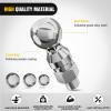Nilight 1-7/8″, 2″ and 2-5/16″ Diameter Chrome Trailer Hitch Ball, Maximum Load Capacity Up to 8,000 lbs, 1- Inch Shank Universal Fit Gray