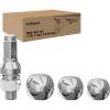 Nilight 1-7/8″, 2″ and 2-5/16″ Diameter Chrome Trailer Hitch Ball, Maximum Load Capacity Up to 8,000 lbs, 1- Inch Shank Universal Fit Gray