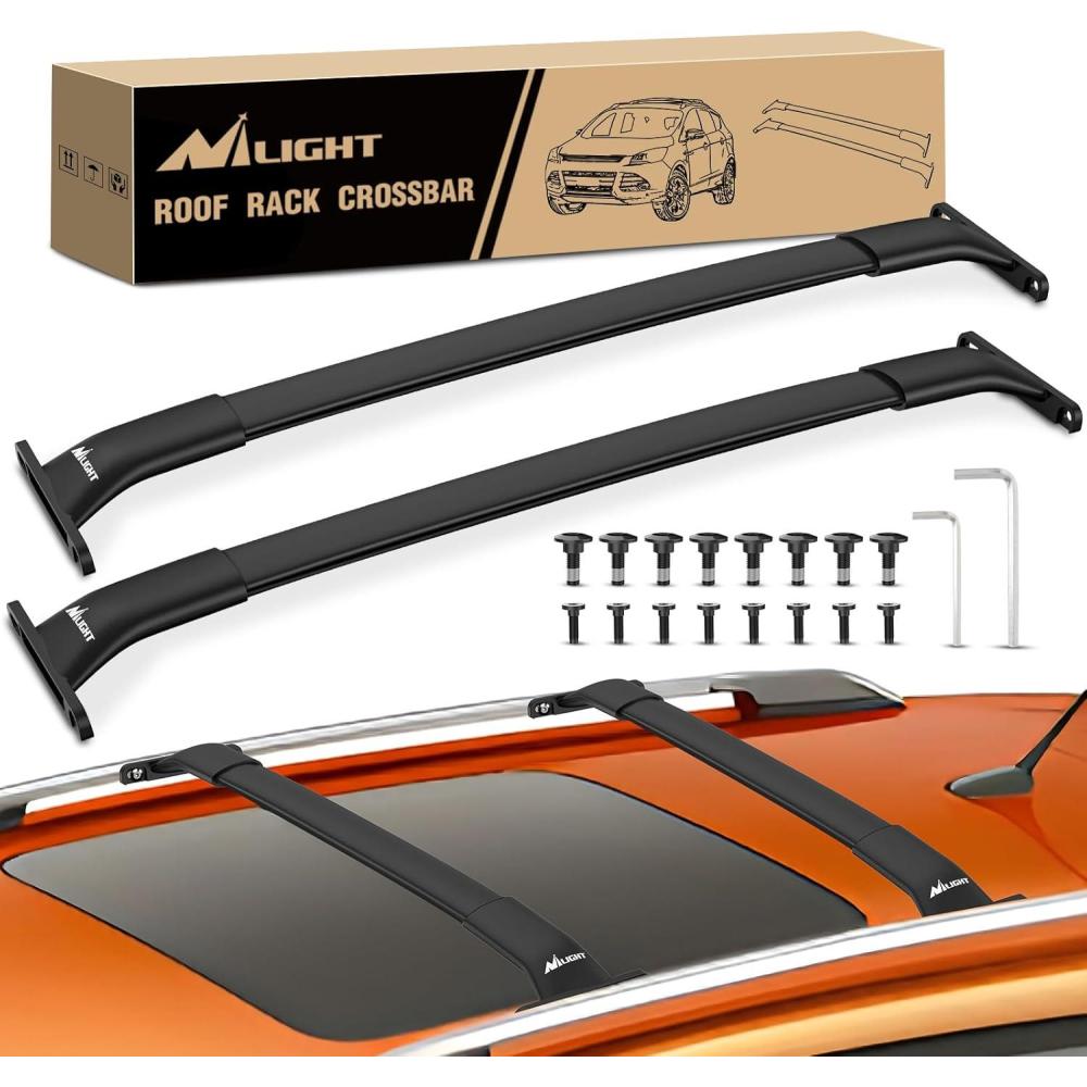 imageNilight Roof Rack Cross Bars Fit for Toyota RAV4 2019 2020 2021 2022 2023 Aluminum Rails Crossbars with AntiTheft Lock for Rooftop Cargo Carrier Luggage Kayak Bike not for AdventureTRD OffRoadFord Escape KUGA 20132019