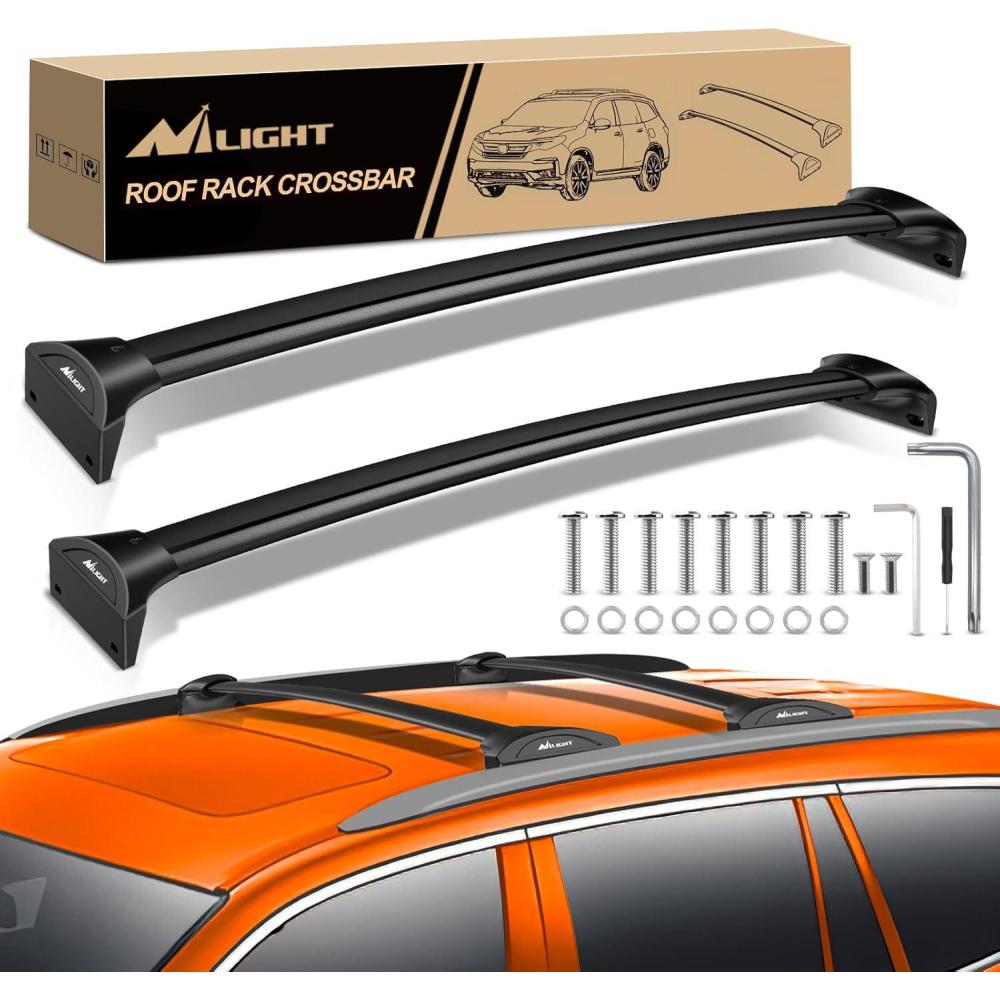 imageNilight Roof Rack Cross Bars Fit for Toyota RAV4 2019 2020 2021 2022 2023 Aluminum Rails Crossbars with AntiTheft Lock for Rooftop Cargo Carrier Luggage Kayak Bike not for AdventureTRD OffRoadHonda Pilot 20162022