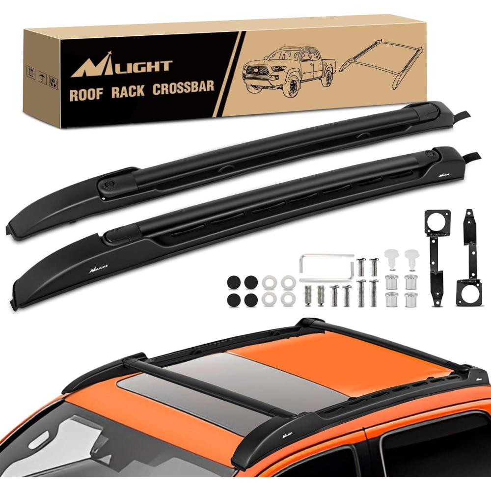imageNilight Roof Rack Cross Bars Fit for Toyota RAV4 2019 2020 2021 2022 2023 Aluminum Rails Crossbars with AntiTheft Lock for Rooftop Cargo Carrier Luggage Kayak Bike not for AdventureTRD OffRoadToyota Tacoma Double Cab 20052023