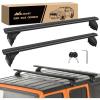 Nilight Roof Rack Cross Bars Fit for Toyota RAV4 2019 2020 2021 2022 2023 Aluminum Rails Crossbars with Anti-Theft Lock for Rooftop Cargo Carrier Luggage Kayak Bike (not for Adventure/TRD Off-Road)(Jeep Wrangler JK JL Gladiator JT 2007-2024)