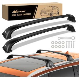 Nilight Roof Rack Cross Bars Fit for Toyota RAV4 2019 2020 2021 2022 2023 Aluminum Rails Crossbars with Anti-Theft Lock for Rooftop Cargo Carrier Luggage Kayak Bike (not for Adventure/TRD Off-Road)(Toyota Highlander 2014-2019)