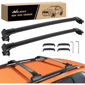 Nilight Roof Rack Cross Bars Fit for Toyota RAV4 2019 2020 2021 2022 2023 Aluminum Rails Crossbars with Anti-Theft Lock for Rooftop Cargo Carrier Luggage Kayak Bike (not for Adventure/TRD Off-Road)(Subaru Crosstrek & Impreza 2018-2023)