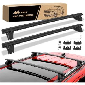 Nilight Roof Rack Cross Bars Fit for Toyota RAV4 2019 2020 2021 2022 2023 Aluminum Rails Crossbars with Anti-Theft Lock for Rooftop Cargo Carrier Luggage Kayak Bike (not for Adventure/TRD Off-Road)(Jeep Grand Cherokee 2011-2021)