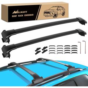 Nilight Roof Rack Cross Bars Fit for Toyota RAV4 2019 2020 2021 2022 2023 Aluminum Rails Crossbars with Anti-Theft Lock for Rooftop Cargo Carrier Luggage Kayak Bike (not for Adventure/TRD Off-Road)(Subaru Forester 2014 -2023)