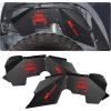 Nilight TJ Rear Inner Fender Liners Fit for 1997 1998 1999 2000 2001 2002 2003 2004 2005 2006 Jeep Wrangler TJ & LJ，2PCS Offroad Powder Coated Steel Splash Mud Guard Wheel Well Liner Covers(Front 2Pcs JK 2007-2018)