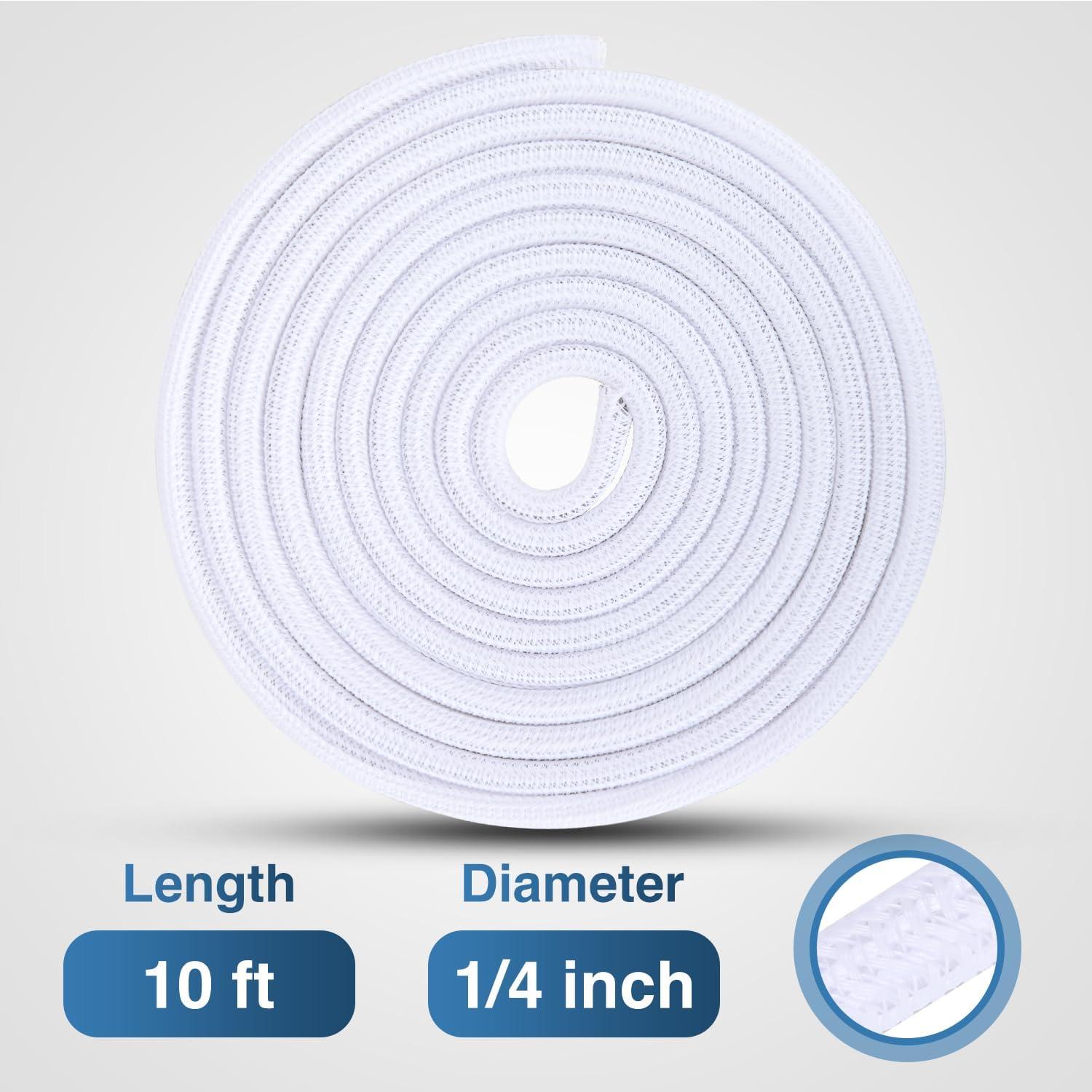 image:imageNilight Cable Sleeve10ft14inch Cord Management Sleeves Braided Sleeving Split Self Wrapping Wire Loom for Computer Electrical Automotive Harness Protector Organizer WhiteWhite