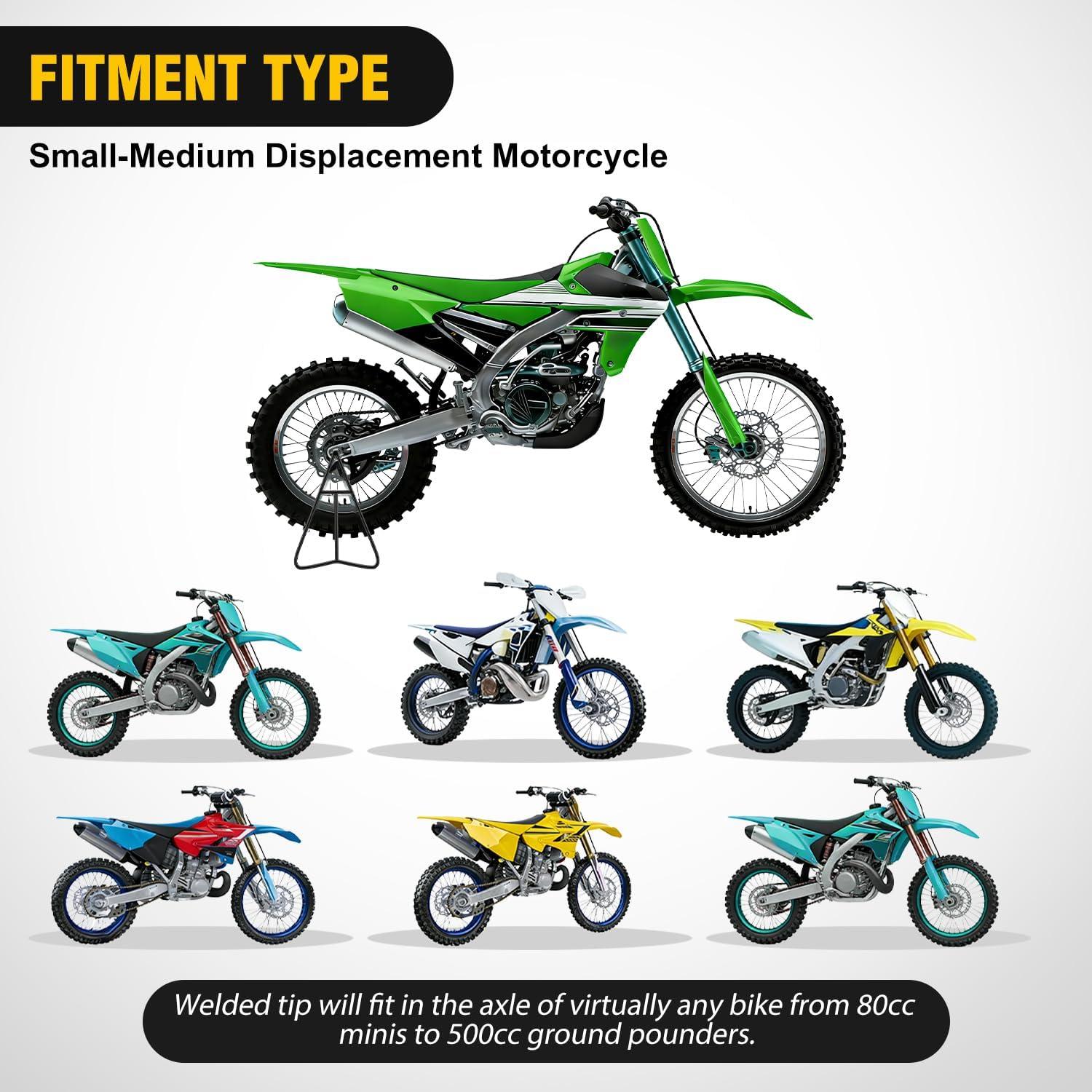 image:imageNilight Dirt Bike Triangle Stand Tshaped Central Support Motorcycle Rear Wheel Paddock Stand for 80500cc Supermoto Motocross Enduro Pit Bike