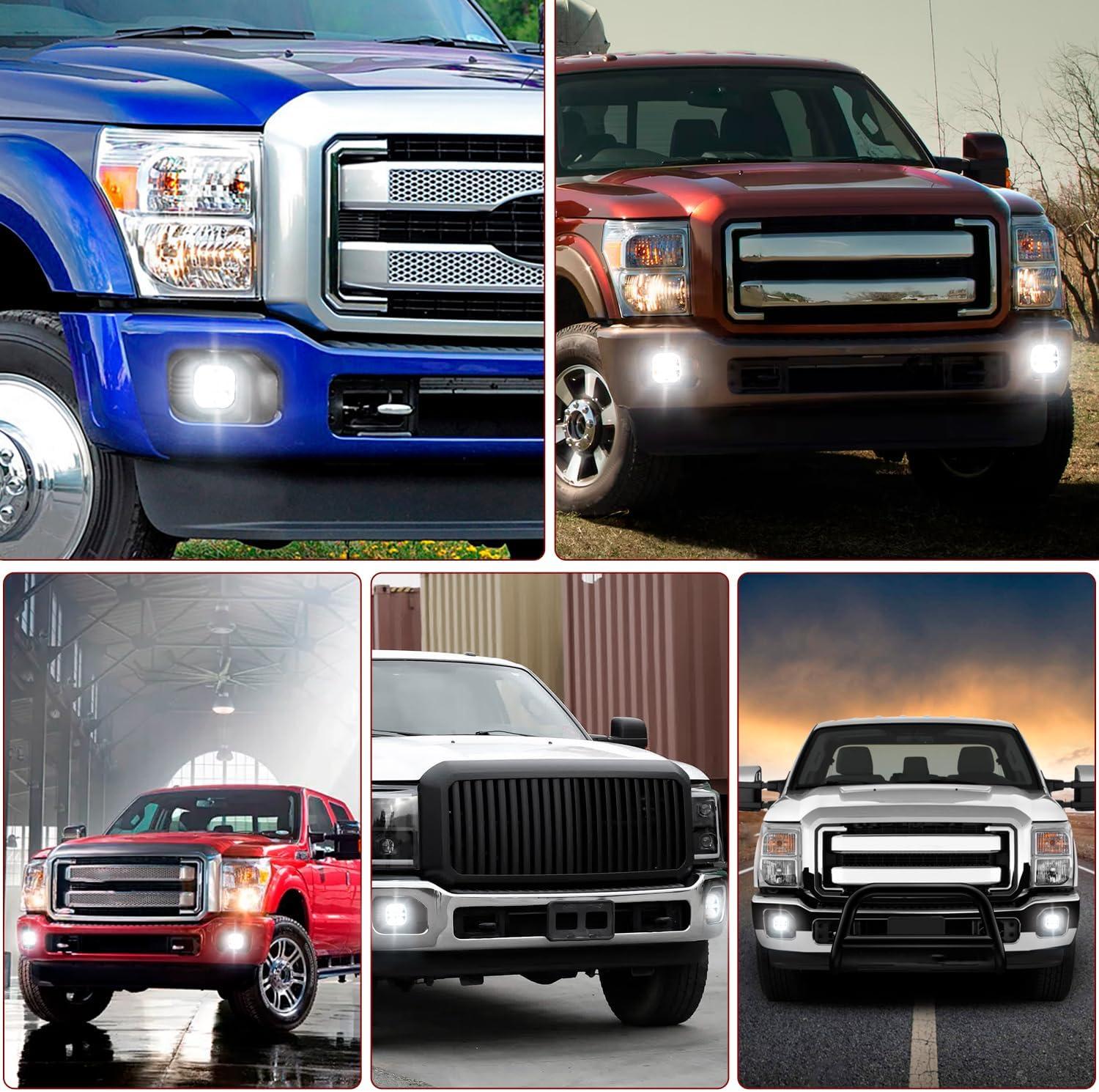image:imageNilight Fog Light Assembly Compatible with 1999 2000 2001 2002 2003 Ford F150 2004 F150 Heritage 19992003 F250 Super Duty 19992002 Ford Expedition Clear Lens Driver and Passenger Side20112016 F250F550 LED