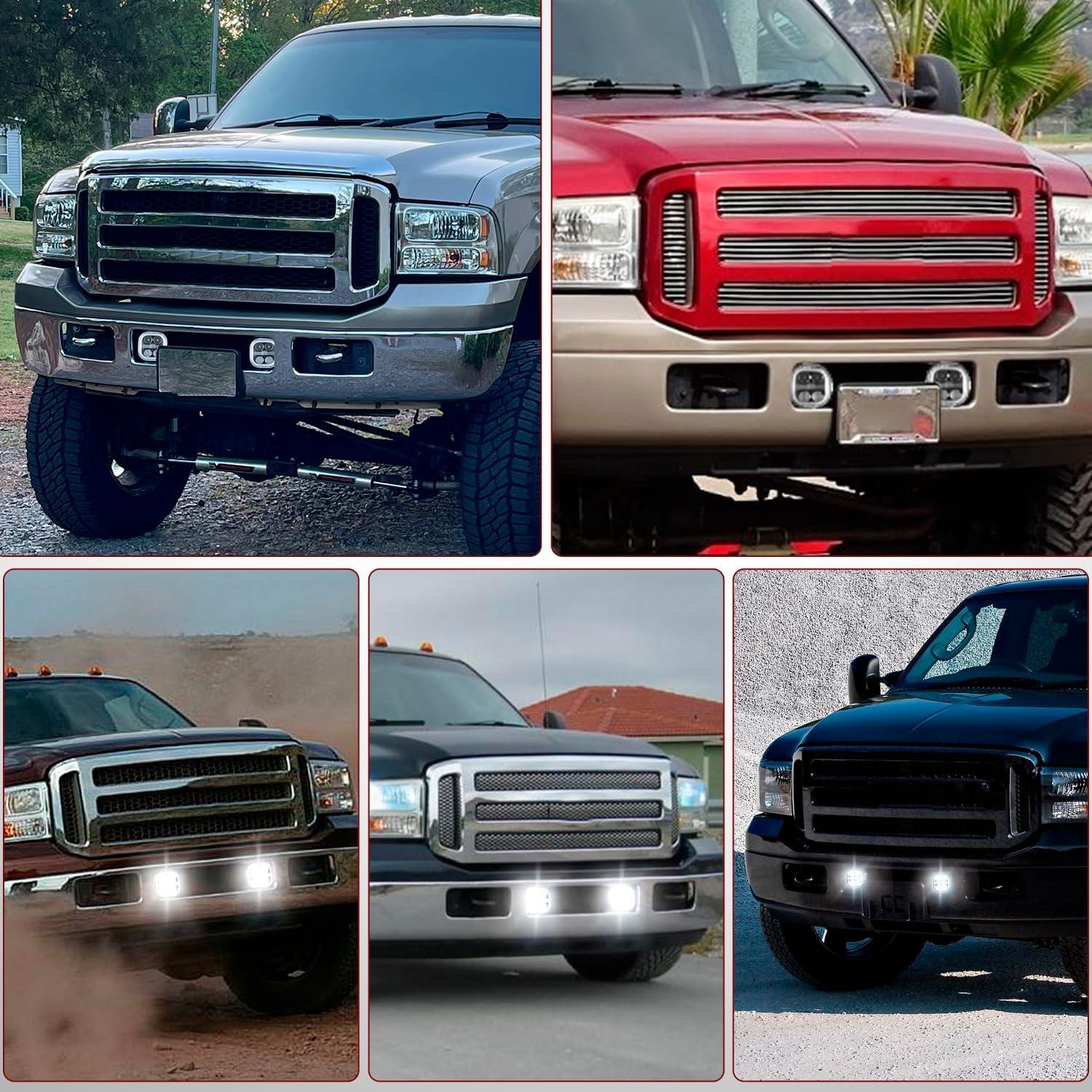 image:imageNilight Fog Light Assembly Compatible with 1999 2000 2001 2002 2003 Ford F150 2004 F150 Heritage 19992003 F250 Super Duty 19992002 Ford Expedition Clear Lens Driver and Passenger Side20052007 F250F550 LED