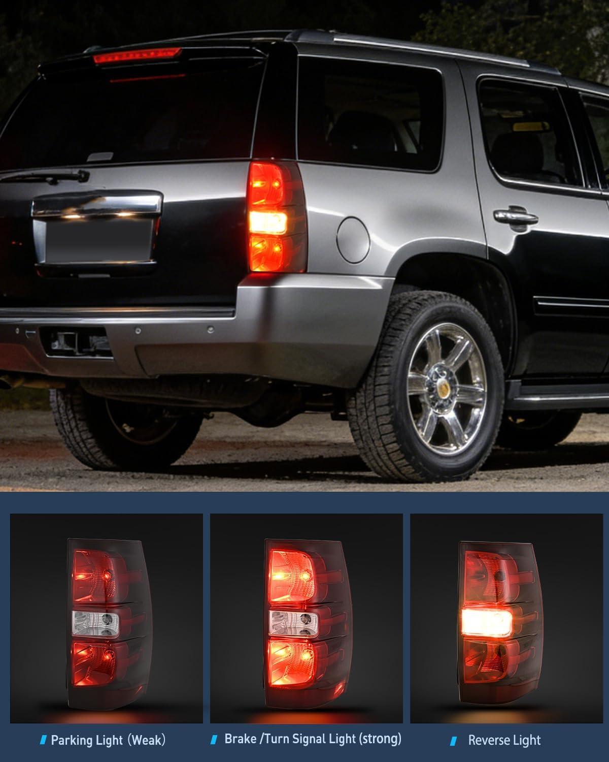 image:imageNilight Headlight Assembly for 2007 2008 2009 2010 2011 2012 2013 2014 Chevy Avalanche Tahoe Suburban 1500 2500 Replacement Headlamp Bumper Lamp Set Black Housing Amber Reflector Smoked LensSmokePassenger Side