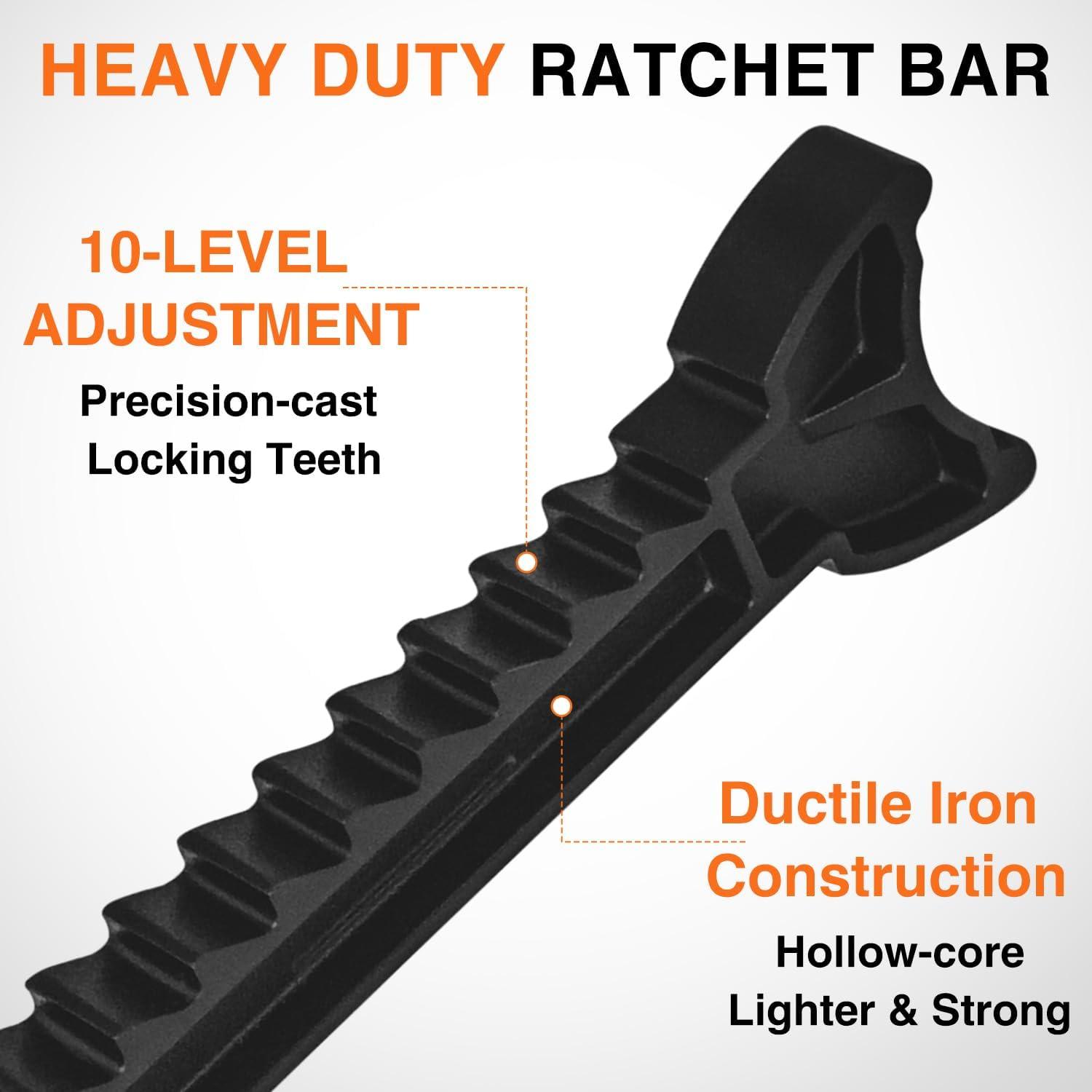 image:imageNilight Jack Stands 3 Ton 6600 lbs Capacity Heavy Duty Steel Car Lifting Stand Adjustable Height 1122 to 1653 1 Pair