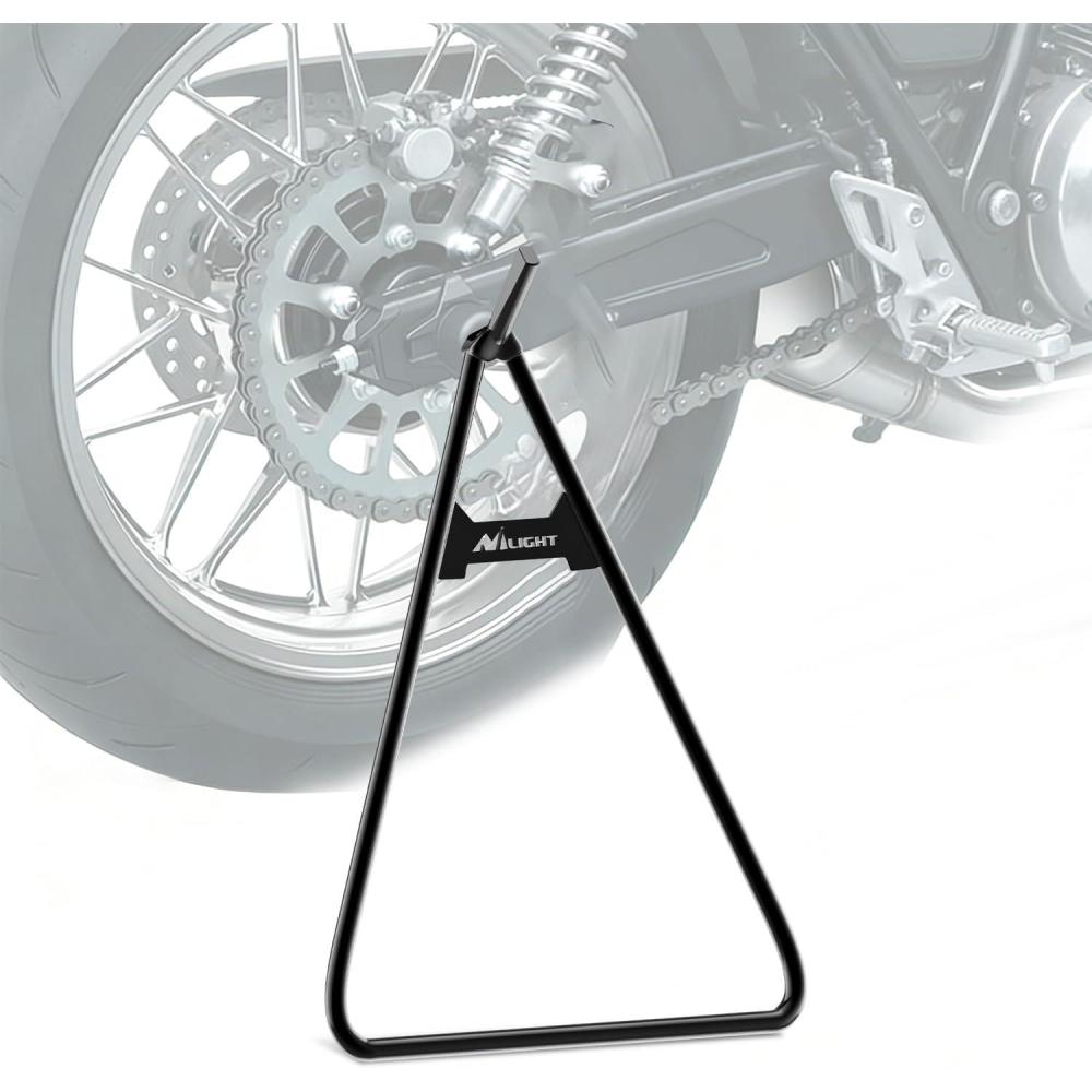 image:imageNilight Dirt Bike Kickstand Holder Universal Motorcycle Triangle Side Stand for 80500cc Supermoto Motocross Enduro Pit Bike Black