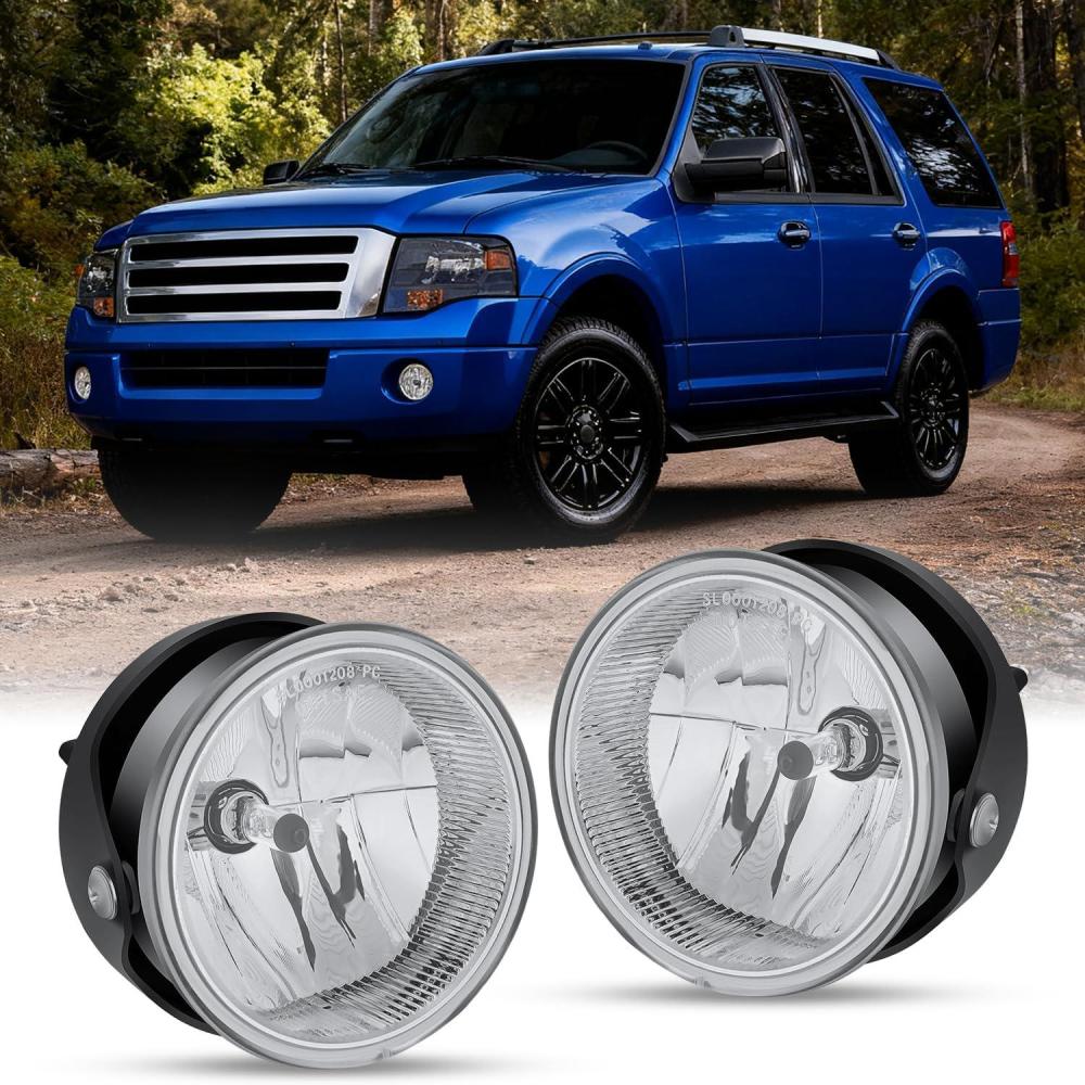image:imageNilight Fog Light Assembly Compatible with 1999 2000 2001 2002 2003 Ford F150 2004 F150 Heritage 19992003 F250 Super Duty 19992002 Ford Expedition Clear Lens Driver and Passenger Side20072014 Expedition20082011 Ranger