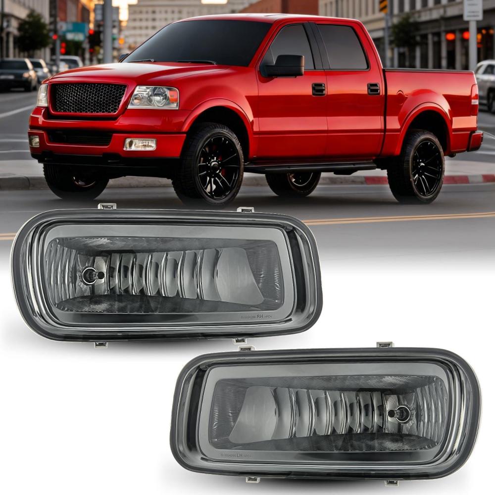 image:imageNilight Fog Light Assembly Compatible with 1999 2000 2001 2002 2003 Ford F150 2004 F150 Heritage 19992003 F250 Super Duty 19992002 Ford Expedition Clear Lens Driver and Passenger Side20042006 F150 Smoke