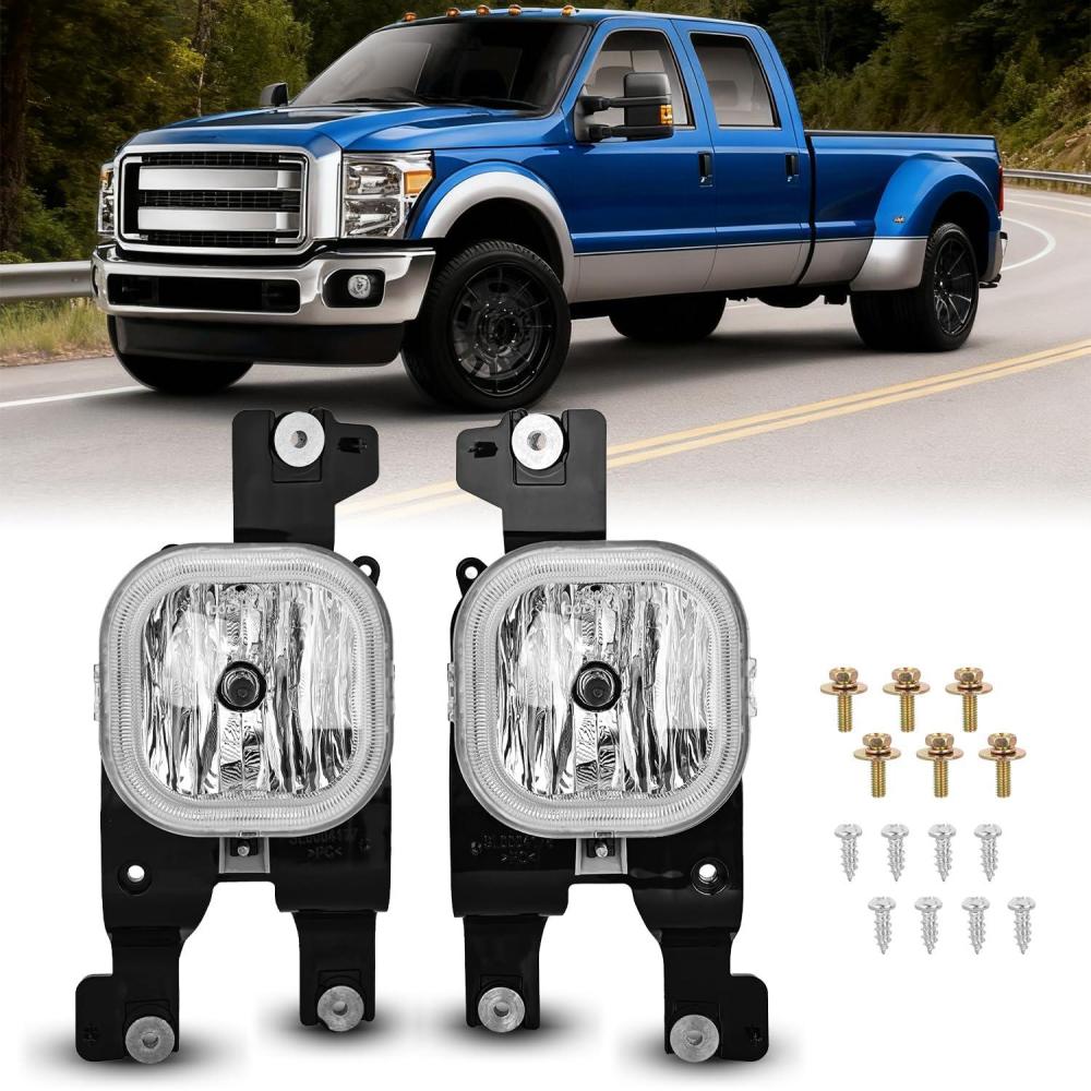 image:imageNilight Fog Light Assembly Compatible with 1999 2000 2001 2002 2003 Ford F150 2004 F150 Heritage 19992003 F250 Super Duty 19992002 Ford Expedition Clear Lens Driver and Passenger Side20082010 F250F550