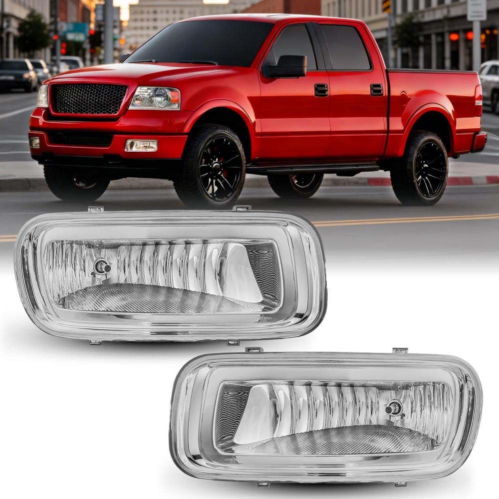 image:imageNilight Fog Light Assembly Compatible with 1999 2000 2001 2002 2003 Ford F150 2004 F150 Heritage 19992003 F250 Super Duty 19992002 Ford Expedition Clear Lens Driver and Passenger Side20042006 F150 Clear