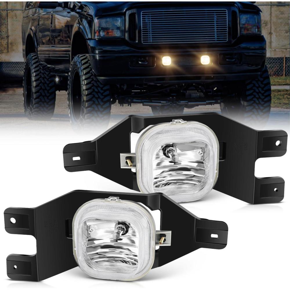 image:imageNilight Fog Light Assembly Compatible with 1999 2000 2001 2002 2003 Ford F150 2004 F150 Heritage 19992003 F250 Super Duty 19992002 Ford Expedition Clear Lens Driver and Passenger Side19992004 Ford F250F550