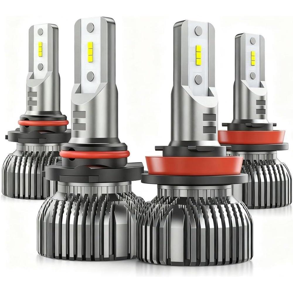 image:imageNilight LED Bulbs Fits For GMC SIERRA 1500 2500 HD 3500 HD 20072013 9005 H11 LED High Low Beam Fog lights Combo Halogen Upgrade Replacement 6000K Cool White 4Pack