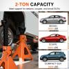 Nilight 2 Ton Jack Stands, Double Locking Heavy Duty Steel 4,400 lbs Capacity, Adjustable 10.6″-16.2″ Height for SUV Sedan Pickup Light Truck, 2 Pack