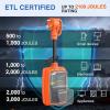 Nilight 30Amp RV Surge Protector Circuit Analyzer 2100 Joules Voltage Monitor High Low Spikes 125V/3750W ETL Listed with Extension Cord for Camper Van(30A)