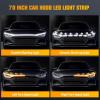 Nilight 70-Inch LED Hood Strip, White Dynamic Startup DRL Sequential Amber Turn Signal, Waterproof for Cars, SUVs & Trucks