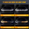 Nilight 79-Inch LED Hood Strip, White Dynamic Startup DRL Sequential Amber Turn Signal, Waterproof for Cars, SUVs & Trucks