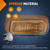 Nilight Fog Light Assembly Compatible with 1999 2000 2001 2002 2003 Ford F150 2004 F150 Heritage 1999-2003 F250 Super Duty 1999-2002 Ford Expedition Clear Lens Driver and Passenger Side(2004-2006 F150 Smoke)
