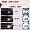 Nilight Fog Light Assembly Compatible with 1999 2000 2001 2002 2003 Ford F150 2004 F150 Heritage 1999-2003 F250 Super Duty 1999-2002 Ford Expedition Clear Lens Driver and Passenger Side(2005-2007 F250-F550 LED)