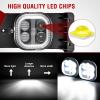 Nilight Fog Light Assembly Compatible with 1999 2000 2001 2002 2003 Ford F150 2004 F150 Heritage 1999-2003 F250 Super Duty 1999-2002 Ford Expedition Clear Lens Driver and Passenger Side(2005-2007 F250-F550 LED)