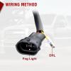 Nilight Fog Light Assembly Compatible with 1999 2000 2001 2002 2003 Ford F150 2004 F150 Heritage 1999-2003 F250 Super Duty 1999-2002 Ford Expedition Clear Lens Driver and Passenger Side(2011-2016 F250-F550 LED)