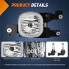 Nilight Fog Light Assembly Compatible with 1999 2000 2001 2002 2003 Ford F150 2004 F150 Heritage 1999-2003 F250 Super Duty 1999-2002 Ford Expedition Clear Lens Driver and Passenger Side(2008-2010 F250-F550)
