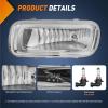 Nilight Fog Light Assembly Compatible with 1999 2000 2001 2002 2003 Ford F150 2004 F150 Heritage 1999-2003 F250 Super Duty 1999-2002 Ford Expedition Clear Lens Driver and Passenger Side(2004-2006 F150 Clear)