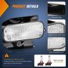 Nilight Fog Light Assembly Compatible with 1999 2000 2001 2002 2003 Ford F150 2004 F150 Heritage 1999-2003 F250 Super Duty 1999-2002 Ford Expedition Clear Lens Driver and Passenger Side(1999-2003 Ford F150)