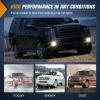 Nilight Fog Light Assembly Compatible with 1999 2000 2001 2002 2003 Ford F150 2004 F150 Heritage 1999-2003 F250 Super Duty 1999-2002 Ford Expedition Clear Lens Driver and Passenger Side(2007-2014 Expedition/2008-2011 Ranger)