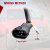 Nilight Fog Light Assembly Compatible with 1999 2000 2001 2002 2003 Ford F150 2004 F150 Heritage 1999-2003 F250 Super Duty 1999-2002 Ford Expedition Clear Lens Driver and Passenger Side(2005-2007 F250-F550 LED)