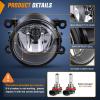 Nilight Fog Light Assembly Compatible with 1999 2000 2001 2002 2003 Ford F150 2004 F150 Heritage 1999-2003 F250 Super Duty 1999-2002 Ford Expedition Clear Lens Driver and Passenger Side(2005-2016 Ford)